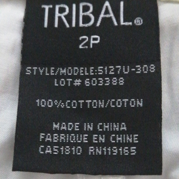 NWT, Tribal, ladies Capri, Size..2 petite - Picture 9 of 10